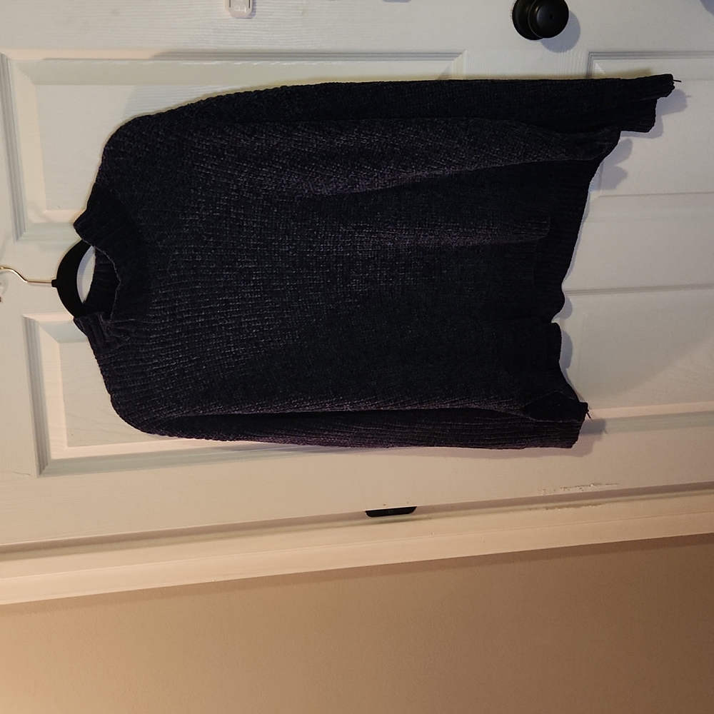 Time and Tru Womens Blue Turtleneck Sweater Size XL